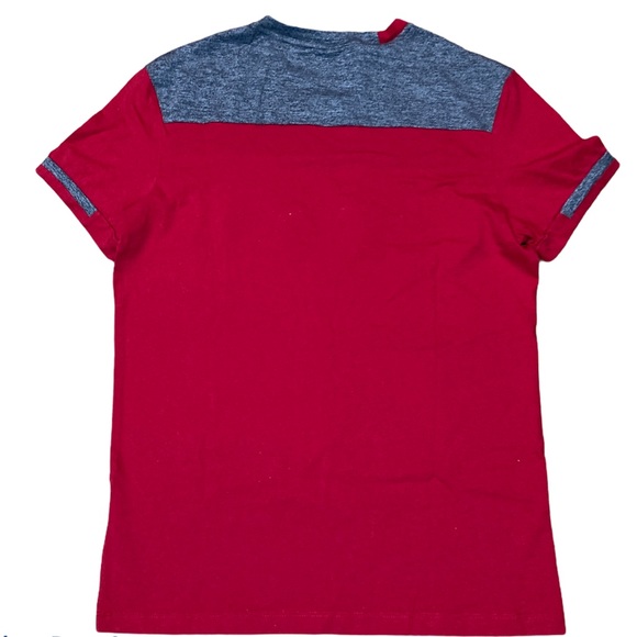 XIOS T- Shirt Men’s Size S Crew Neck Short Sleeve Red Graphic Print Tees - Picture 2 of 7